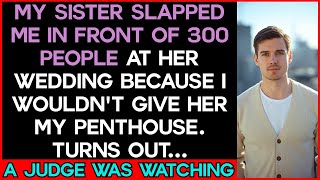 At Sister’s Wedding, She Slapped Me in Front of 300 People for Not Donating My Penthouse—So I Sued…