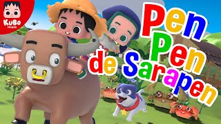 Video thumbnail of "PEN PEN DE SARAPEN with Lanie and Ollie | (Nursery Rhymes with lyrics) Kubo House"