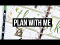 Plan With Me // Big Happy Planner // Thanksgiving Spread using Brush Lettering // November 2020