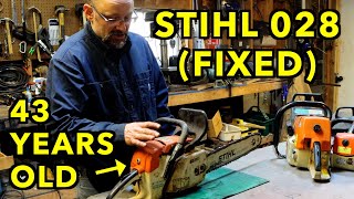 Fixing An Antique Chainsaw. Stihl 028 Wood Boss.