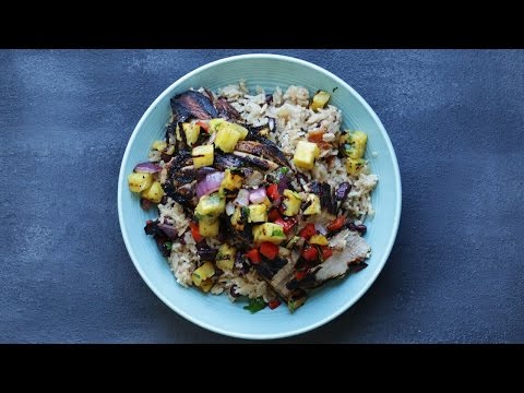 grilled-mojo-pork-tenderloin-with-caribbean-rice-and-beans