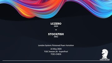 LCZero vs Stockfish | TCEC Season 26   Superfinal 45, 22 May 2024
