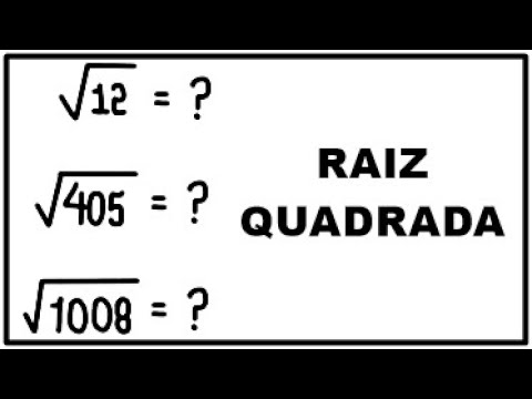 Vídeo: Como Simplificar A Raiz Quadrada