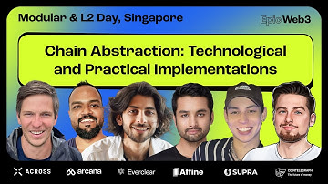 Panel Discussion: Chain Abstraction: Technological and Practical Implementations | Modular & L2 Day