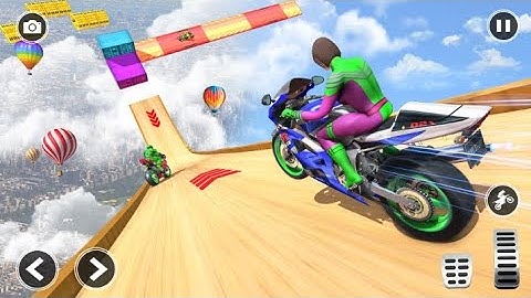 Merge Ramp bike racing Stunt 3D Gameplay ! GT Merge Ramp bike racing Stunt 3D Gameplay New Gameplay