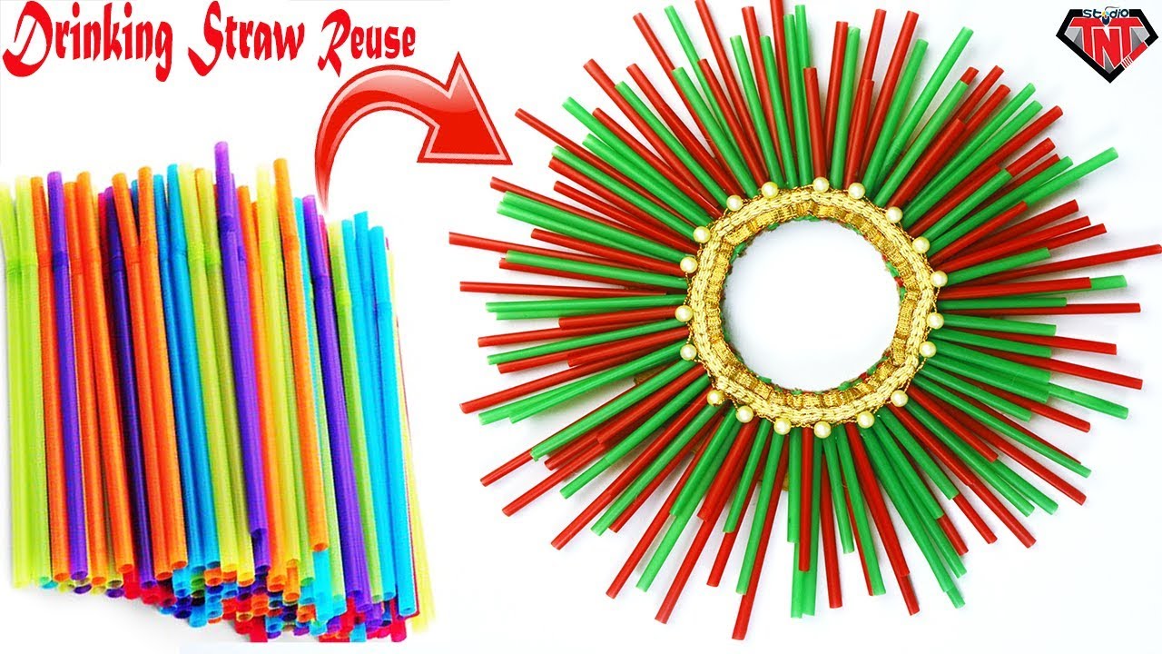 How To Make High End Home Decor With Drinking Straws