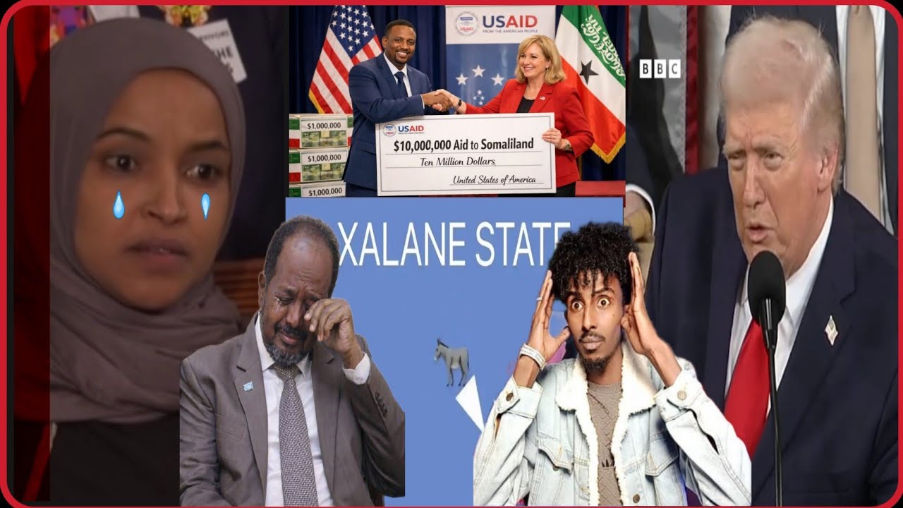 TRUMP MANTA LA SAFTAY SMLILAND CABADKI OHINTII ILHAN OMAR BUDHCADI SOMALIA U DHAMATAY QUUS