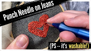 Can you use a punch needle on clothes?
