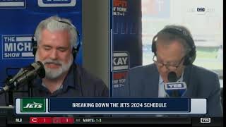 Jets, Giants Win / Loss Breakdown -2024 Schedule Released - The Michael Kay Show TMKS May 15 2024