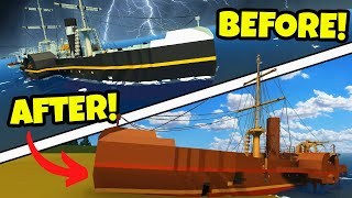 Tsunami Ship Sinking Survival & Wreckage Exploration in Stormworks!