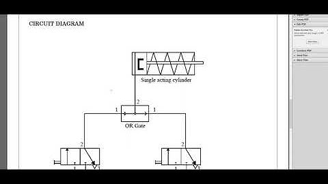 Pneumatic Basics Training with FluidSIM 5 | Learn in Tamil| single acting cylinder using OR gates