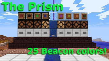 Minecraft Invention: The Prism- A 25 color Beacon (1.8.1)