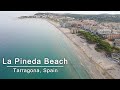 La pineda beach drone view