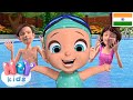 बच्चा तैराकी करता है गीत 🏊 Swimming Song in Hindi for Children | HeyKids - Hindi Rhymes