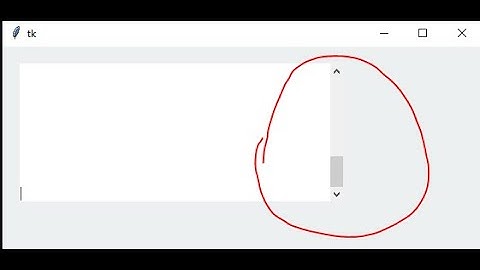 how to make scrolled text in python tkinter