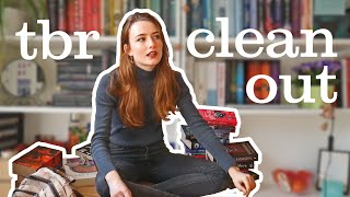 my ENTIRE TBR and book UNHAUL | Bookshelf Clear Out