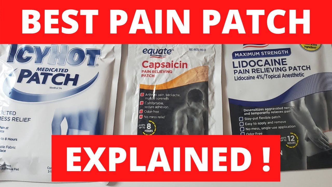 What Is The BEST Topical Patch For Pain Relief ? ( Details) YouTube