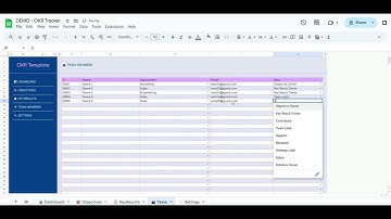OKR Tracker Template in Google Sheets