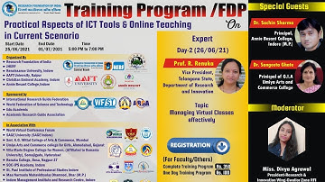 (Day-2) FDP on Practical Aspects of ICT Tools & Online Teaching in Current Scenario