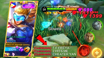 CALL ME A CHEATER BECAUSE ON THIS DAMAGE! | BROKEN BUILD | FREYA BEST BUILD 2022 | MUST WATCH | MLBB