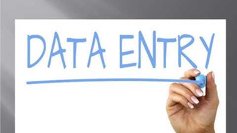 process and service of data entry in details