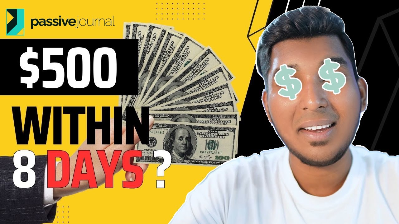 500 Dollar In Just 8 Days Farhan Priom Passive Journal Youtube