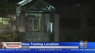 Self-Serve, Drive-Thru Coronavirus Testing Site Set Up At Malibu City Hall
