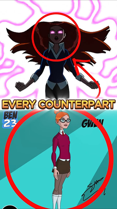 EVERY GWEN COUNTERPART #ben10
