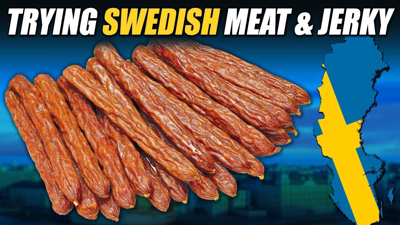Trying Swedish Meat & Jerky - YouTube