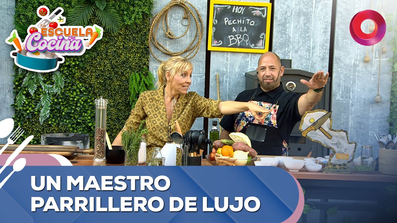 Un maestro parrillero de lujo | #EscuelaDeCocina Completo - 19/03 - El Nueve