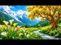 (No Ads) Sunny Mornings 🌞 Relaxing Piano, Guitar & Bird Sounds for Calm & Focus