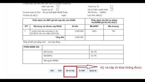 Sửa lỗi không ký và nộp tờ khai được năm 2024