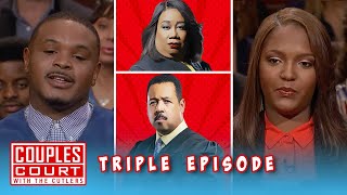 He Received Sexy Text's From Her Ex?! (Triple Episode) | Couples Court