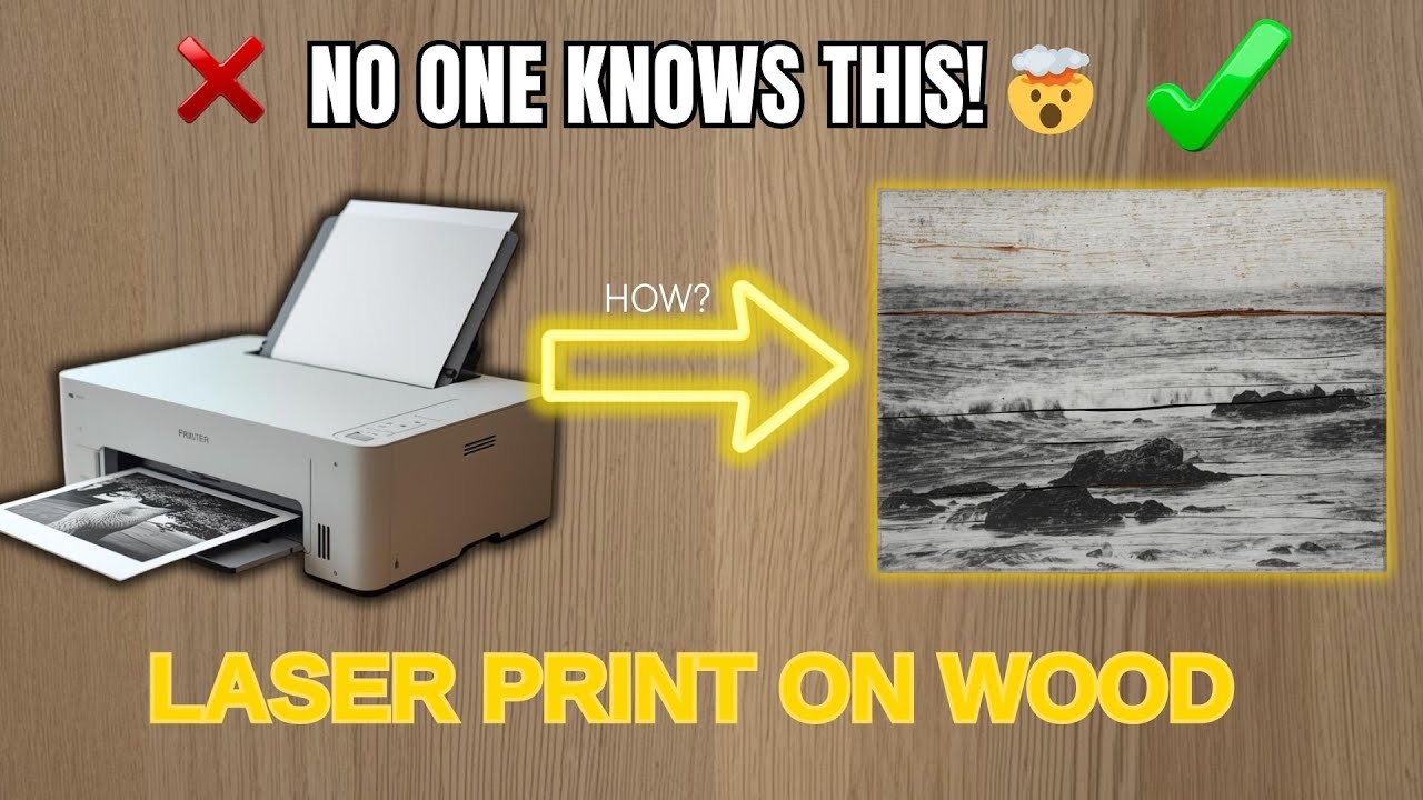How to PRINT ON WOOD With Regular Laser Printer - Nobody Knows This Method!