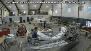 Time Lapse 3: Installing Poly Fiber Fabric and Painting the Fuselage