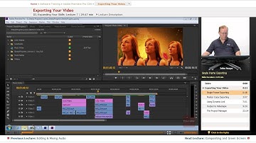 "Exporting Your Video" | Adobe Premiere Pro CS6 with Educator.com