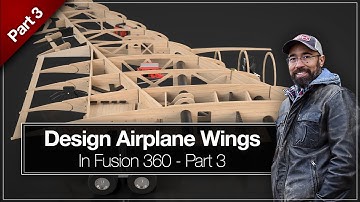 Part 3 | Design Airplane Wings in Fusion 360 - Joints, Spar Caps & Wing Mount [Episode 4]