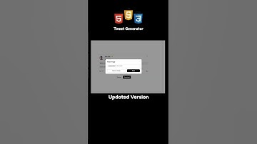Tweet Generator using HTML CSS JavaScript #webdev #shortvideo