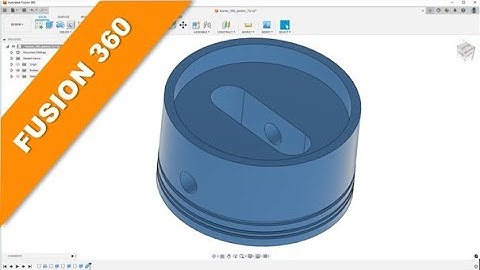 Kolben - Piston (7 cylinder radial engine) - Fusion 360 Training - Part Design