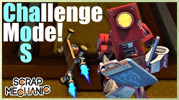 Scrap Mechanic E13 Challenges! Facing Adolf One-Eye So You Don