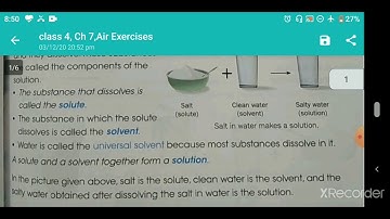 Ch 8 Materials and solutions class 4 Science