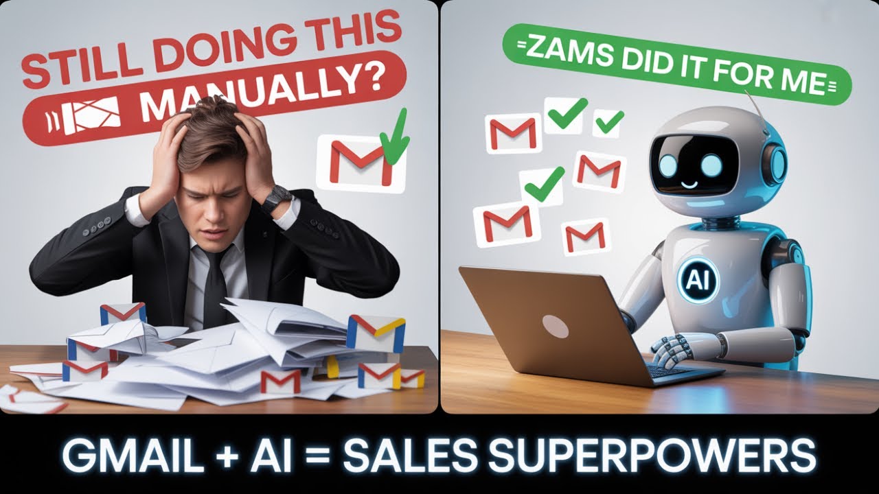 This AI Does Your Sales Emails FOR YOU (Gmail + Zams Demo)