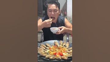 cá diếc chiên giòn chấm sốt chua cay làm hư chiếc đũa #shorts