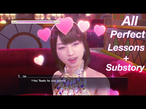 Yuki - All Perfect Lessons | Cabaret Management | Customer Service + Substory | Yakuza 0