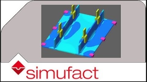 Welding distortions of a sheet metal structure welded with three robots at the same time | Simufact