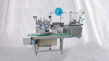 automatic high speed 1+1 type kids mask making production machine with devication correction device