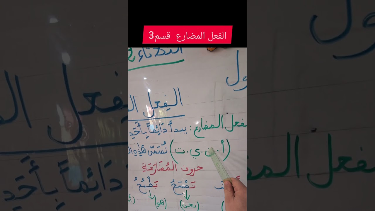 الفعل المضارع قسم 3