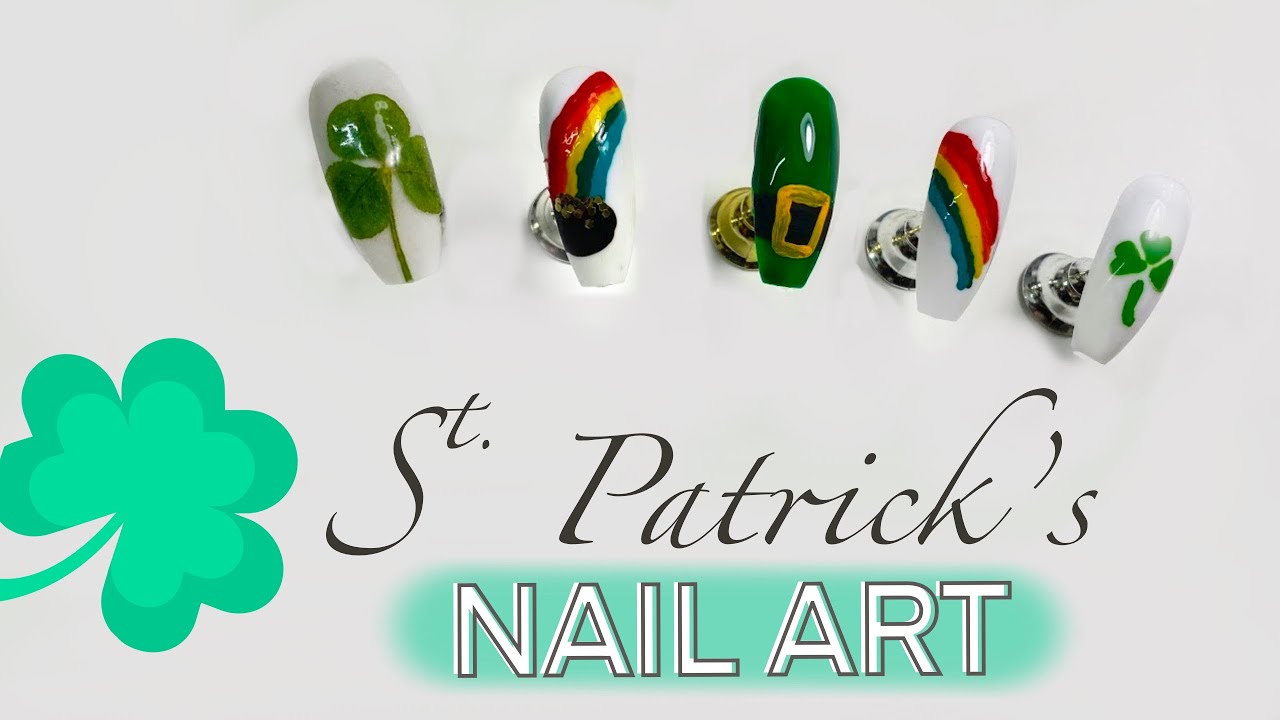 Easy St. Patricks Day Nail Art 🍀 | Dip Powder - Gel - Polish -