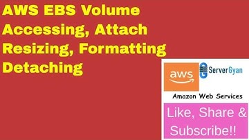 AWS EBS Volume - Accessing, Formatting, Resizing & Changing Type, EBS Snapshot, Attach & Detach EBS