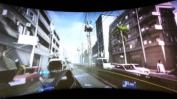 Curve 170 degree front projection simulation screen